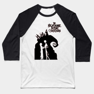 Nightmare Before Christmas Jack and Sally Baseball T-Shirt